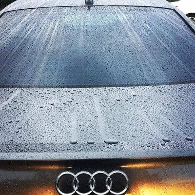 Nothing sticks. Just look how the water is beating on this Gray Audi