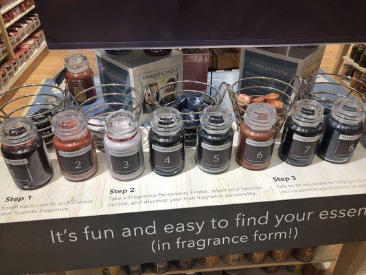 Find the candle scent that fits your personality