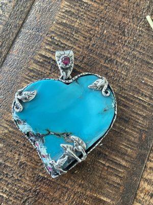 Beautiful turquoise turned into an Art piece! Hector is Great