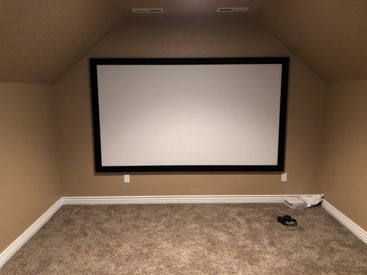 Large screen for home theater