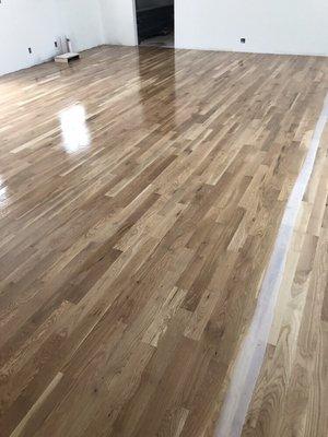 Just finished third white oak floor with bona traffic