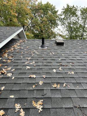 radon vent through garage roof