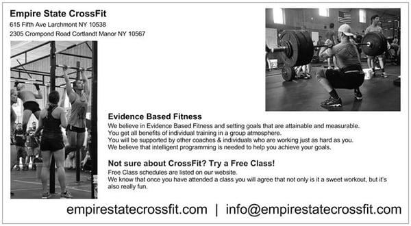 Contact us today: info@empirestatecrossfit.com
Empire State CrossFit