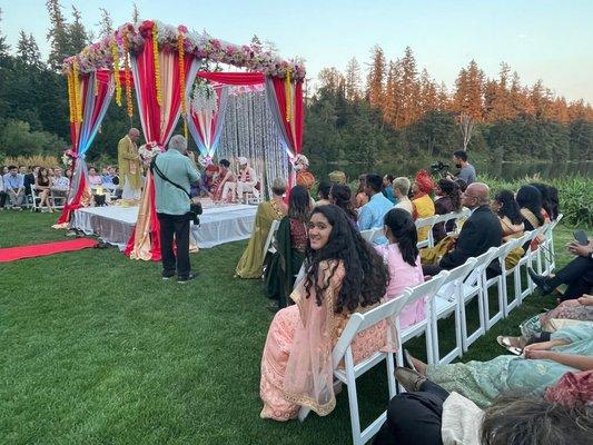 Beautiful Mandap made by Quang for the wedding