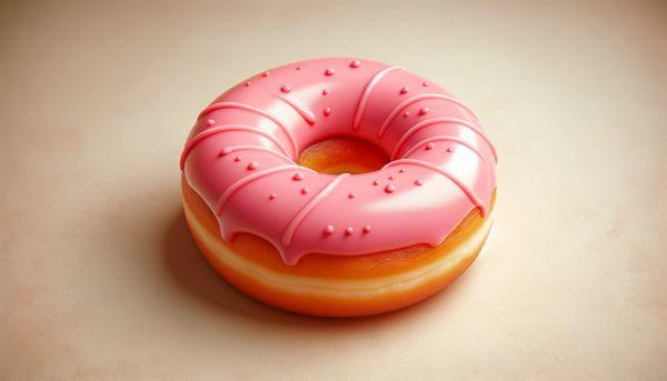 strawberry Iced donuts