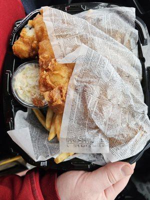 Seeing it being rapped in New Paper is the old style way of getting Fish N Chips.