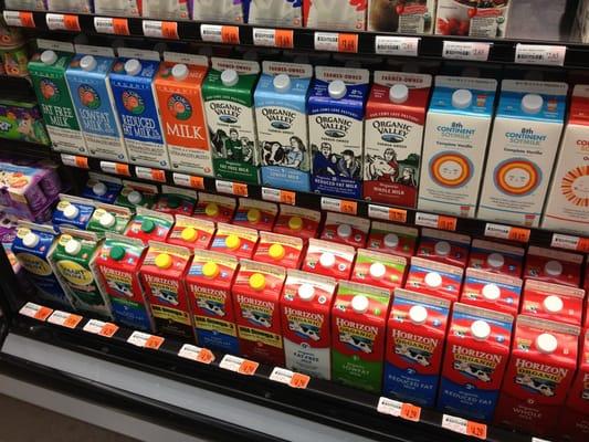 Organic Milk selection