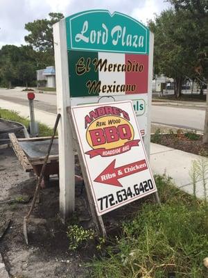 Roadside sign