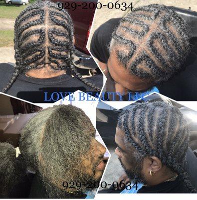 Cornrows Before and After