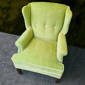 Upholstered Wing Back Chair