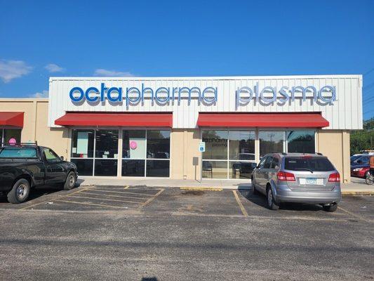 Octapharma Plasma Center on S Zarzamora St., San Antonio, TX - 6623 S. Zarzamora Street, Ste 102, San Antonio, TX 78211