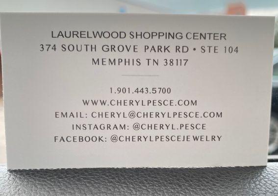 Cheryl Pesce is a jewelry design company based in Memphis, Tennessee.