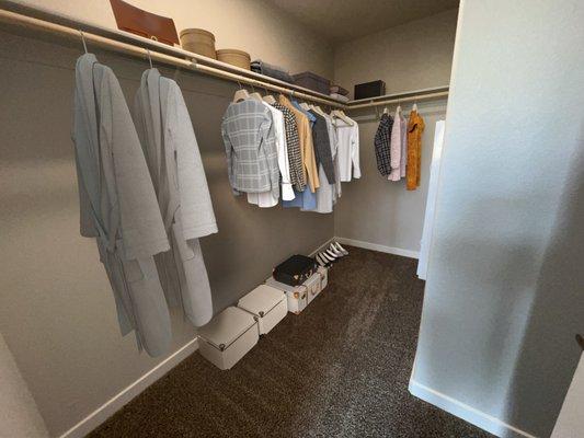 Spacious Walk In Closet