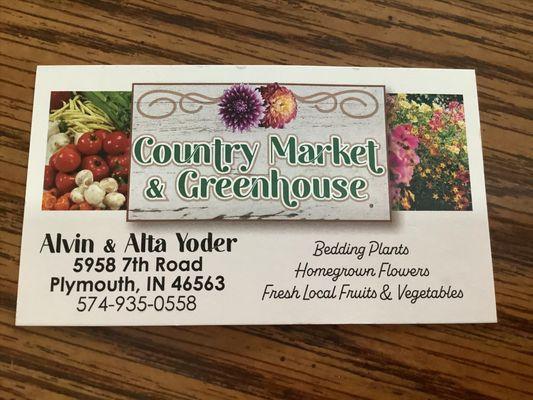 Country Market & Greenhouse