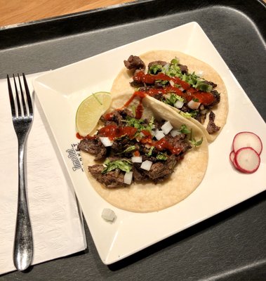 Tampiqueña Steak Tacos w/ Chipotle Sauce - Gluten Free - Corn Tortillas