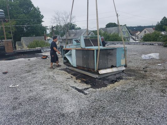 Prospect park municipal building. Old equipment ( Before )