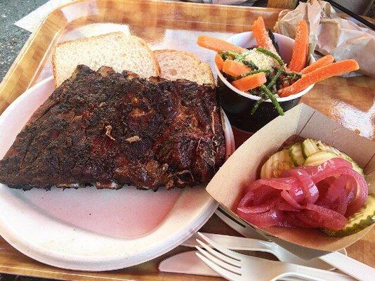 1/2 Slab Ribs & a side of Parmesan Veggies