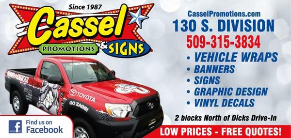 Cassel Promotions & Signs - Vehicle Wraps / Signs / Banners