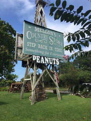 Highway sign on the grounds