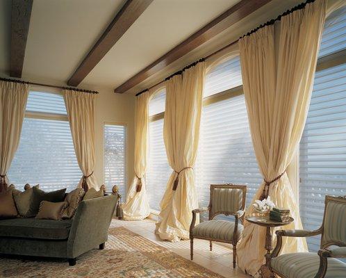 Suite Pieces Interiors offers  Hunter Douglas & Graber Window Treatments & Custom Window Treatments