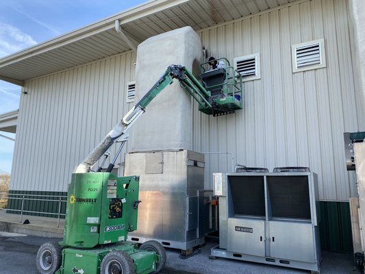 Soot cleaning from commercial fire