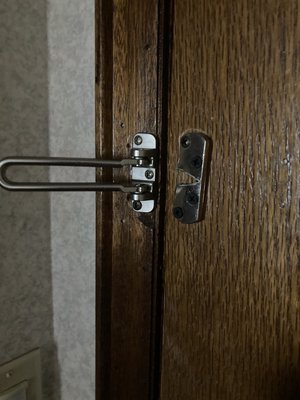 Broken door lock