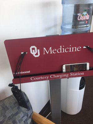 Courtesy charging station