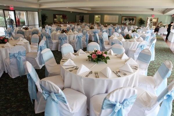 Reception area- we used them for chair covers