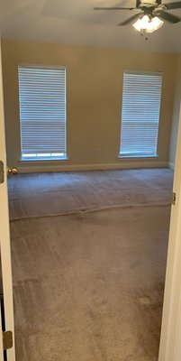 This is after the carpet was "cleaned"