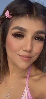 Pink lashes