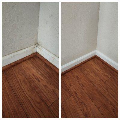 Baseboard cleaning