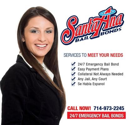 Santa Ana Bail Bonds 714-973-2245