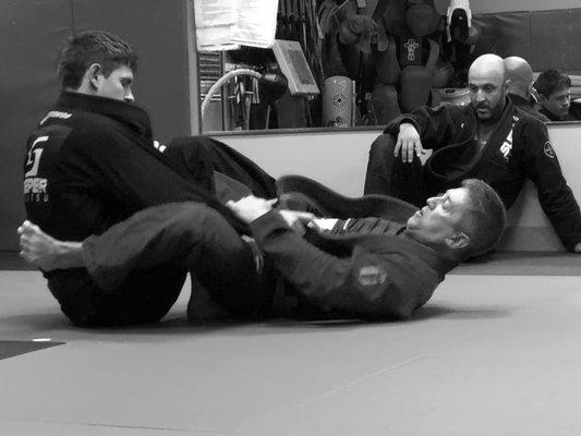 Sleeper Jiu Jitsu students work together as a team to support and encourage one another.