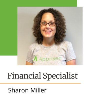 Financial Specialist, Sharon Miller, establishes a good rapport with her clients as she's kind, patient and has over 27 years of experience.