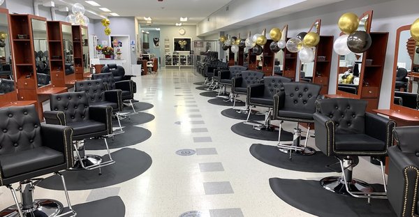 Golden Shear Academy of Cosmetology clinic floor.