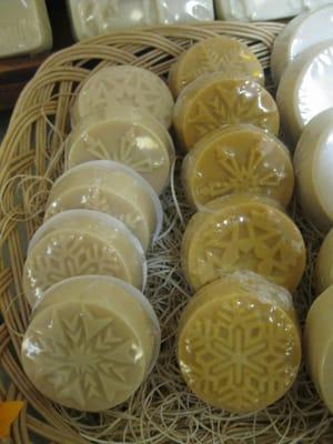 New Snowflake soap design