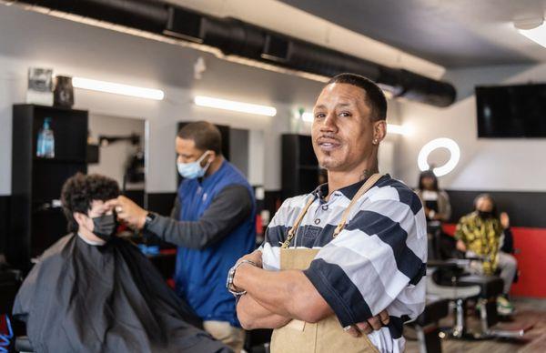 Meet JP! 
 A Barber who prides himself with making sure your satisfied with your desired hair cut.