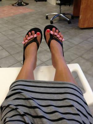 Toes done! Hair did!