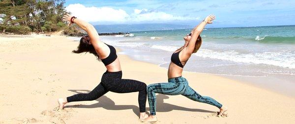 Wailea beach yoga