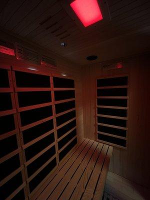 FAR infrared sauna.