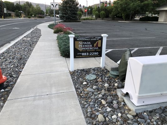 Wednesday, June 24, 2020: front entrance to plaza (north side).