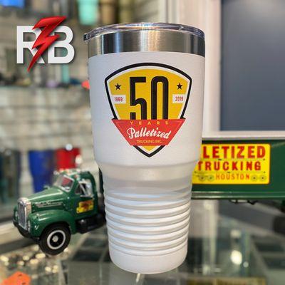 Custom tumblers are a great way to promote your brand and leave a lasting impression on your customers with a full-color logo.