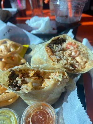 Surf N' Turf Burrito