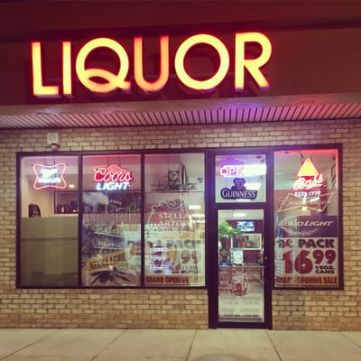 The front of Cherry's liquor store