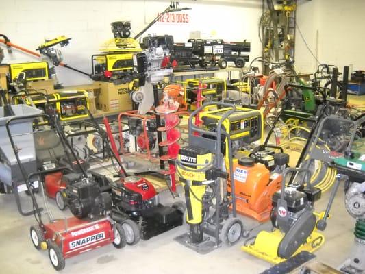 some of many pieces of  light construction equipment