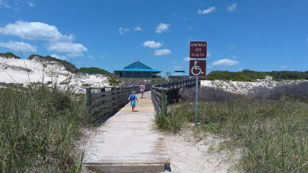 A great beach access, Burney Park, maybe I'll spot a dolphin or shark.