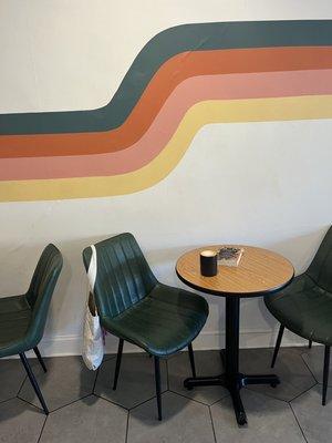 dope seating area with my latte