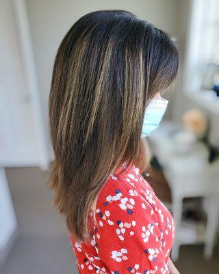 Women's Haircut for Thick hair