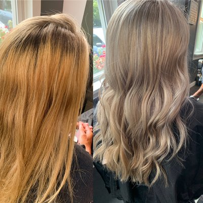 Blonde Before and After