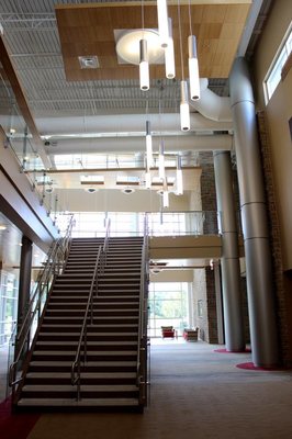 The foyer at The Conference Center at Guilford Technical Community College